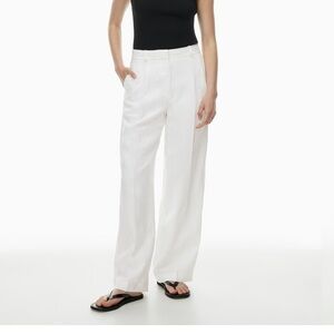 Babaton White Wide Leg Pants